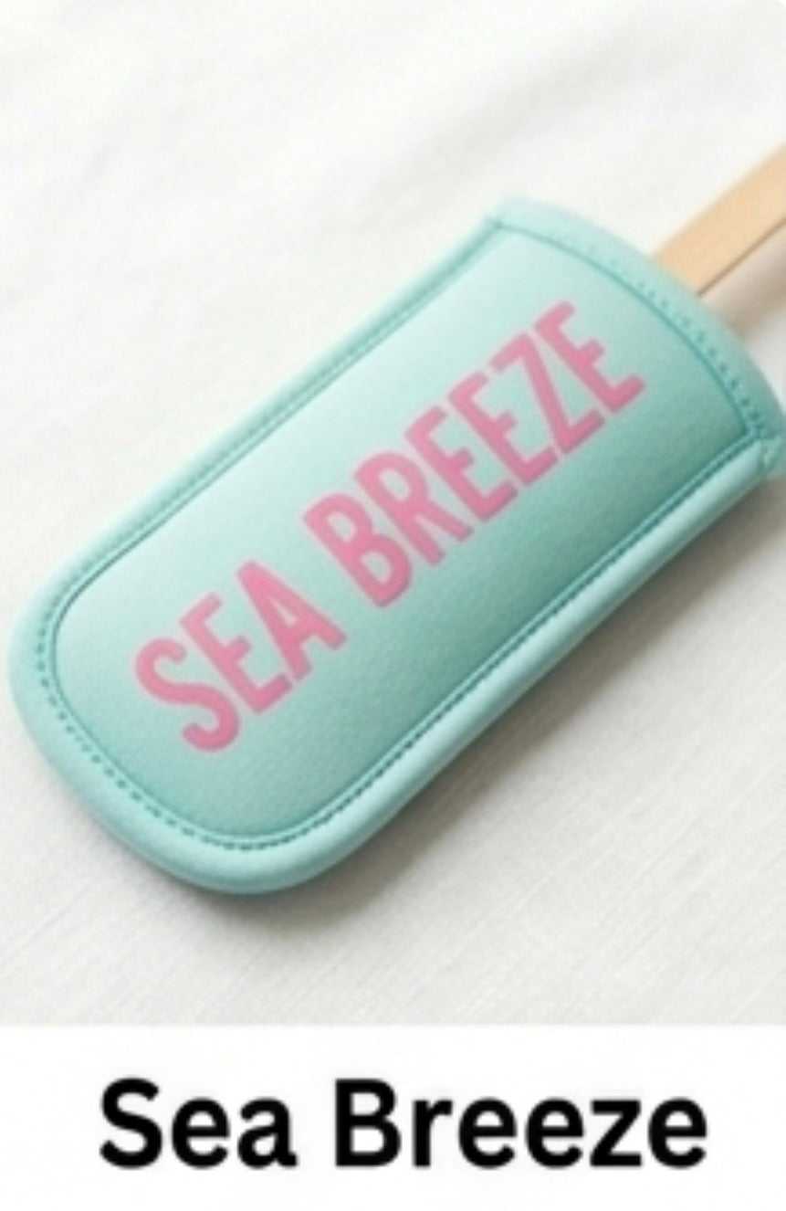 Personalized Neoprene Popsicle Holder - Custom Name Ice Pop Sleeve