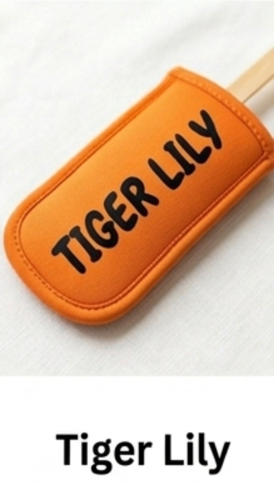 Personalized Neoprene Popsicle Holder - Custom Name Ice Pop Sleeve