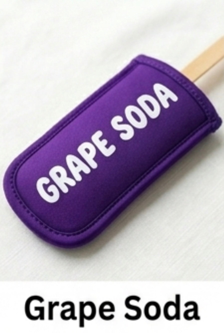 Personalized Neoprene Popsicle Holder - Custom Name Ice Pop Sleeve