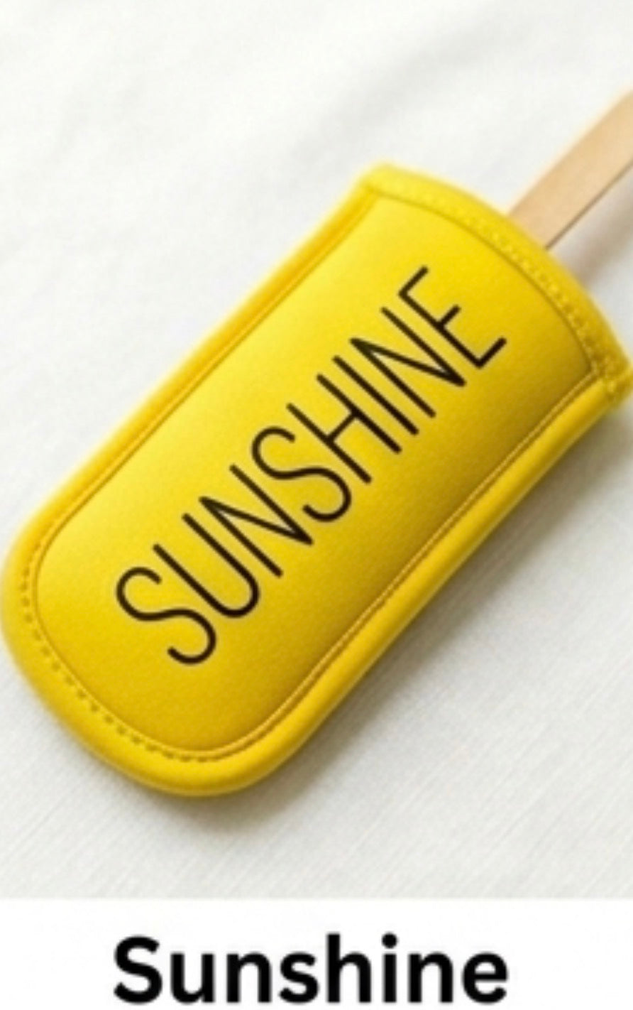 Personalized Neoprene Popsicle Holder - Custom Name Ice Pop Sleeve