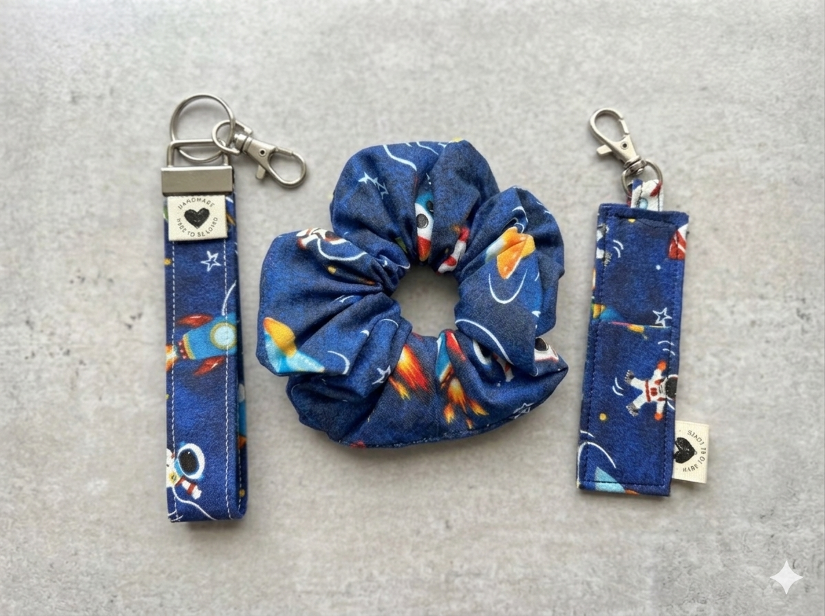 The Galaxy Total Therapy Bundle 🌌 | Scrunchie, Wristlet & Lip Holder