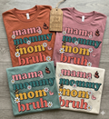 Mama Mommy Mom Bruh Retro Floral Graphic Tee – Funny Mom Shirt | Beyond the Stitch by Emma
